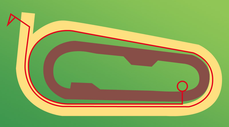 Plan des pistes - hippodrome de Pornichet